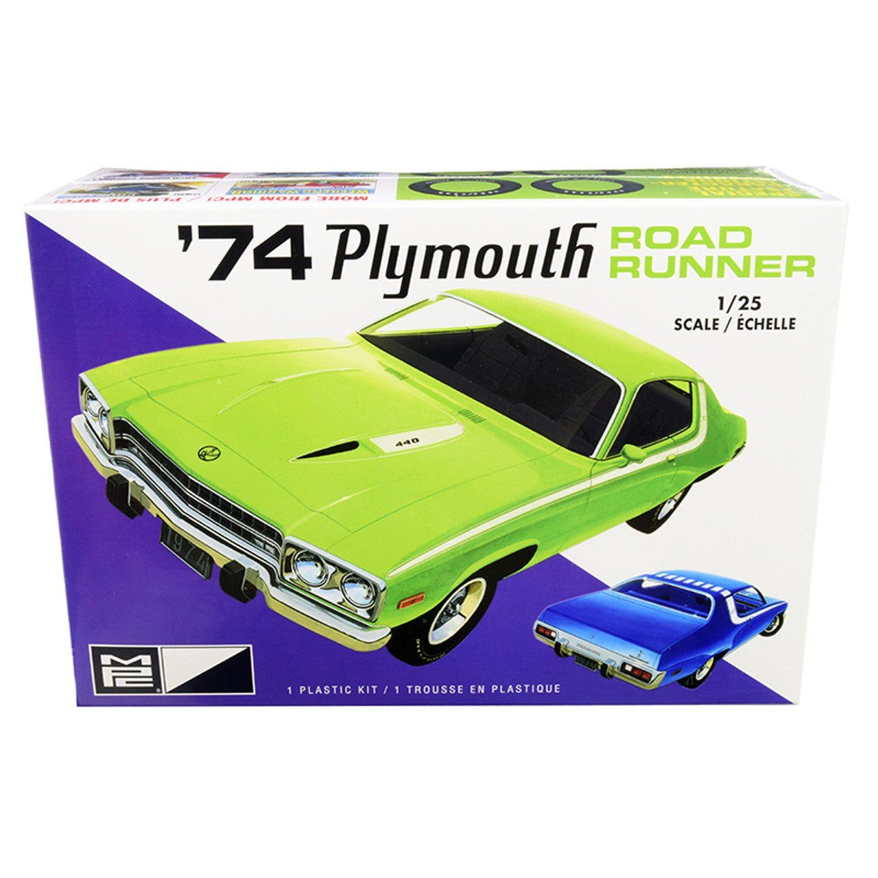 MPC 1/25 1974 Plymouth Road Runner Model Kit - MPC - ModelCars.com