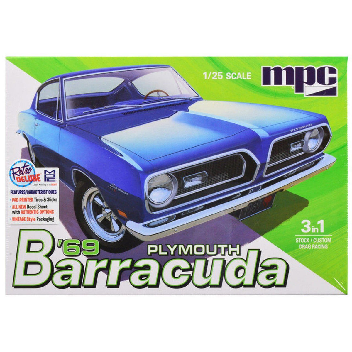 MPC 1969 Plymouth Barracuda 1:25 Scale Model Kit - MPC - ModelCars.com