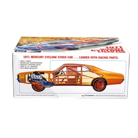 MPC 1971 Mercury Cyclone Stock Car 1:25 Scale Model Kit - Skill Level 2-MPC-ModelCars.com