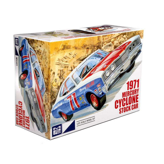 MPC 1971 Mercury Cyclone Stock Car 1:25 Scale Model Kit - Skill Level 2-MPC-ModelCars.com