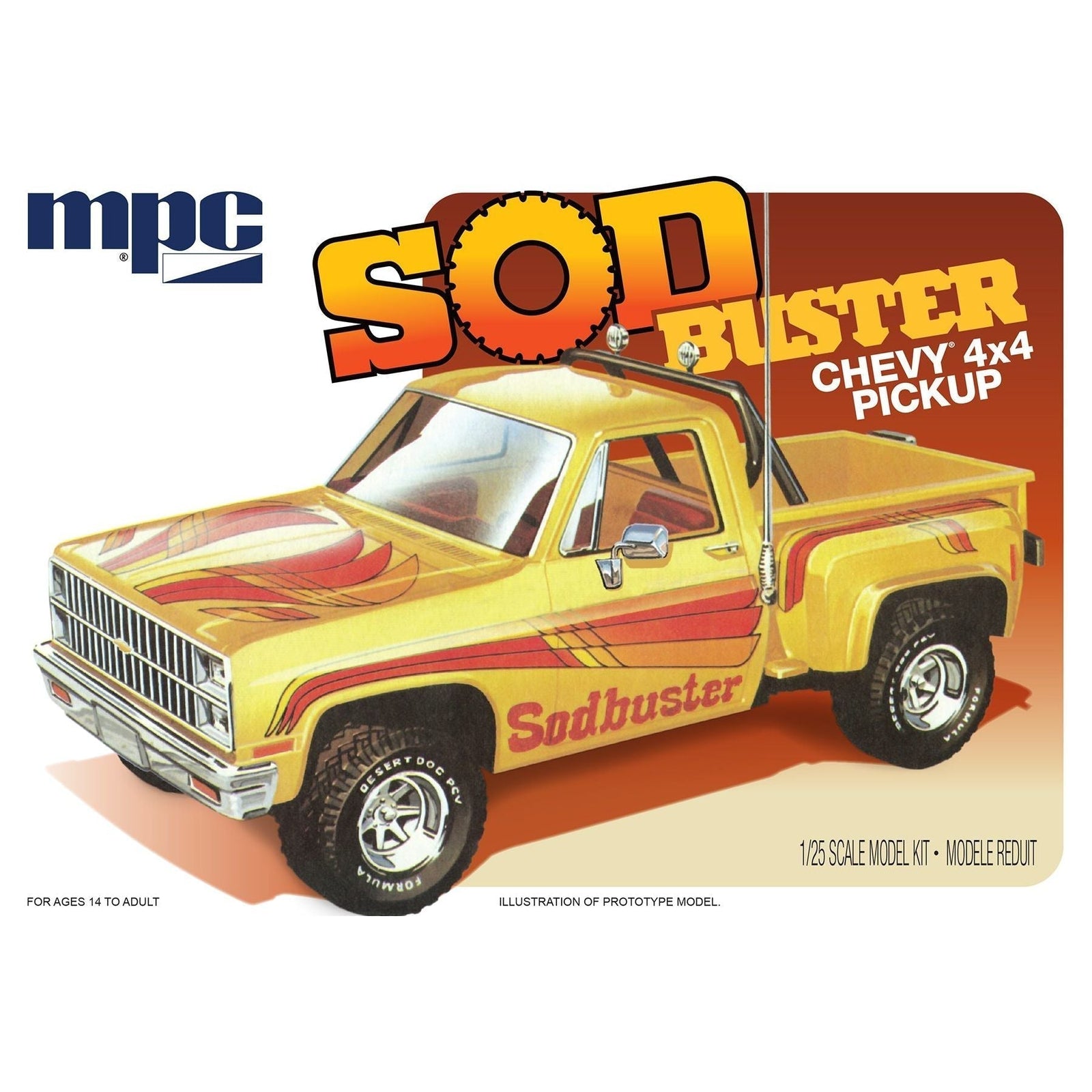 MPC 1981 Chevy Stepside Pickup Sod Buster 1:25 Scale Model Kit - MPC - ModelCars.com
