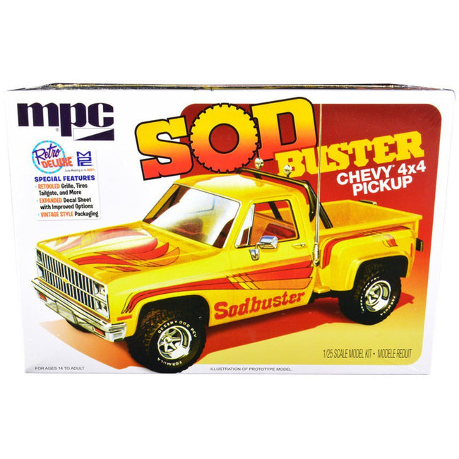 MPC 1981 Chevy Stepside Pickup Sod Buster 1:25 Scale Model Kit - MPC - ModelCars.com