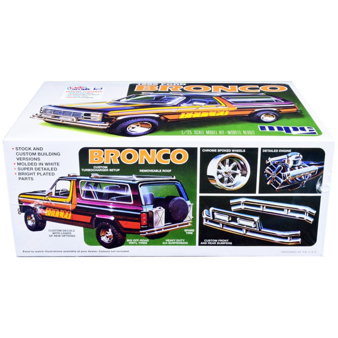 MPC 1982 Ford Bronco 1:25 Scale Model Kit - MPC - ModelCars.com