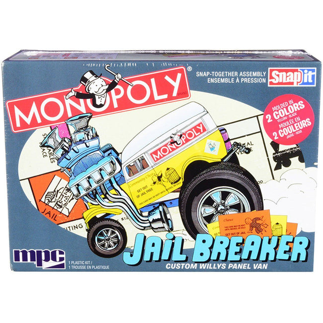 MPC Monopoly Jail Breaker Custom Willys Panel (SNAP) 1:25 Scale Model Kit - MPC - ModelCars.com