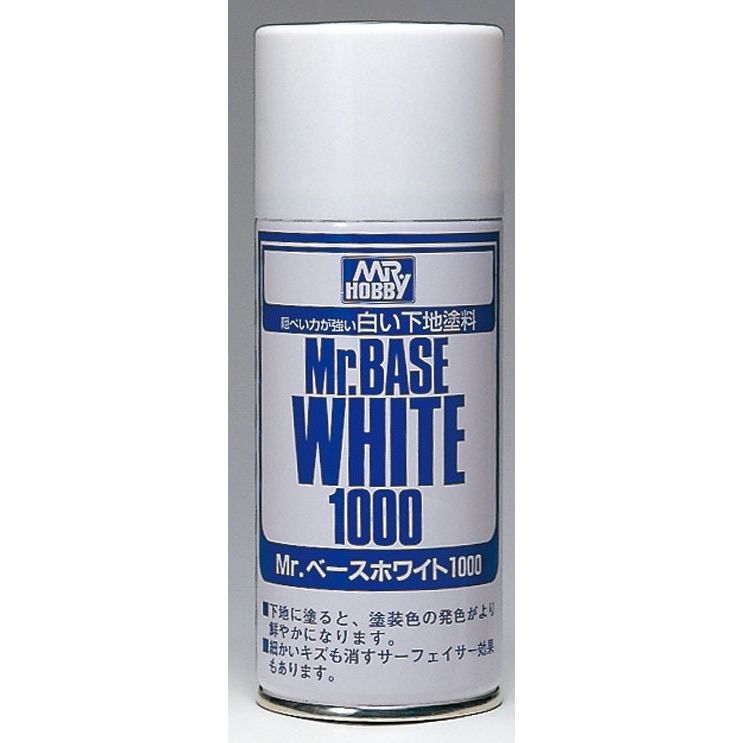 MR BASE WHITE 1000 SPRAY - Mr Hobby - ModelCars.com