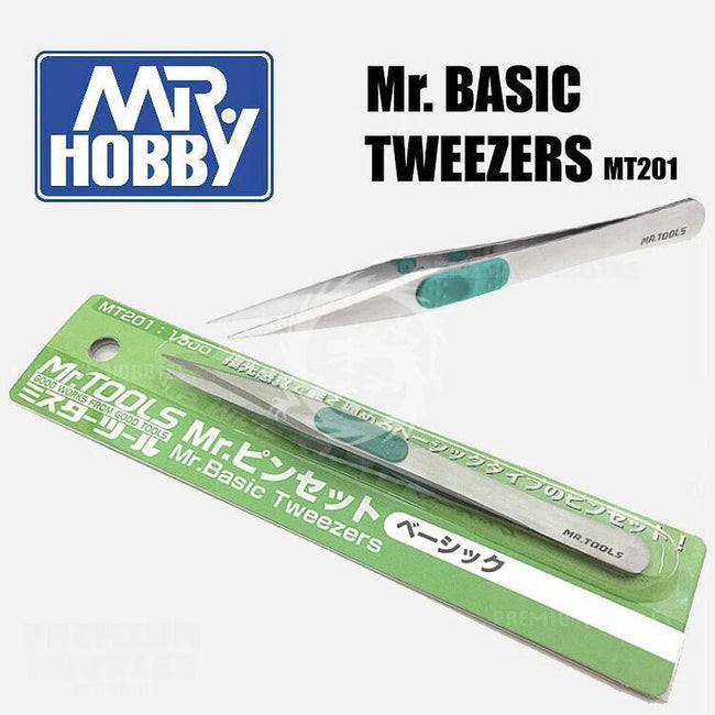 Mr Hobby Mr Basic Tweezers-Mr Hobby-ModelCars.com