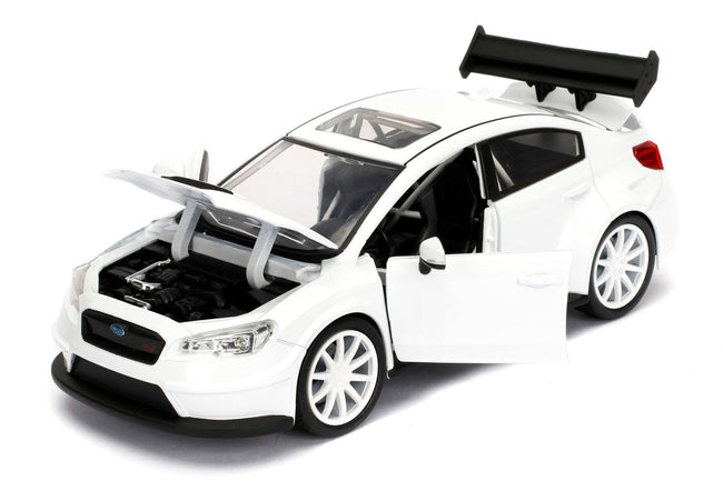 Mr. Little Nobody's Subaru WRX STI White "Fast & Furious F8: The Fate of the Furious" Movie 1/24 Diecast Model Car by Jada-Jada-ModelCars.com