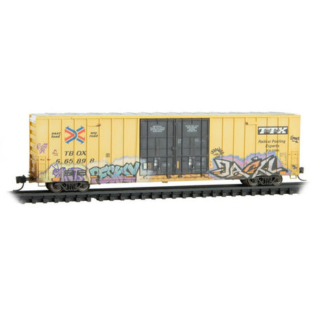 N TTX WEATHERED BOX CAR       