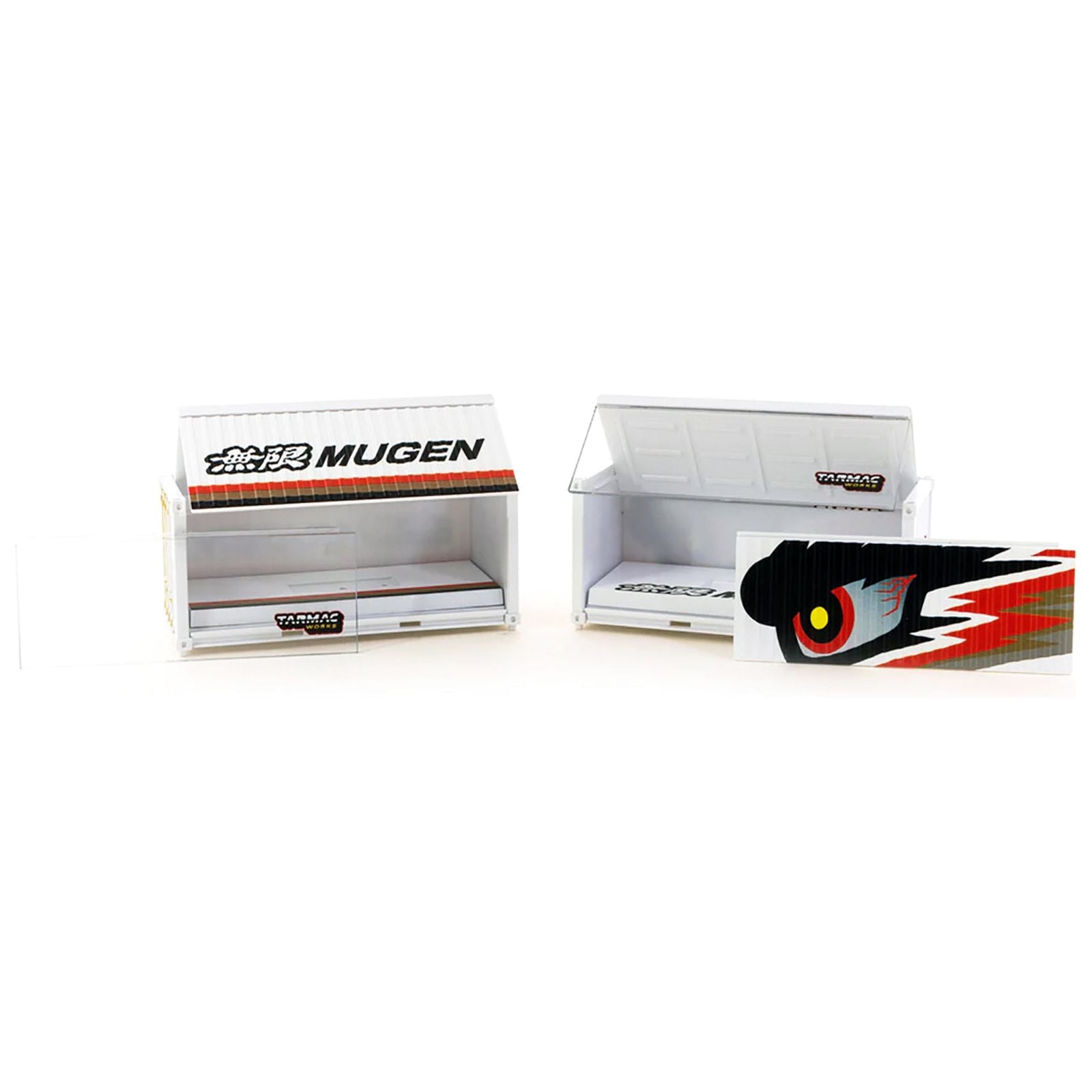 "MUGEN" Shipping Container Display Cases Set of 2 pieces "Parts64" Series for 1/64 Model Cars by Tarmac Works - Tarmac Works - ModelCars.com