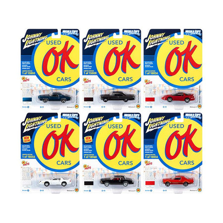 "Muscle Cars USA" 2021 Release 4 "OK Used Cars" Set A of 6 pieces 1/64 Diecast Model Cars by Johnny Lightning-Johnny Lightning-ModelCars.com
