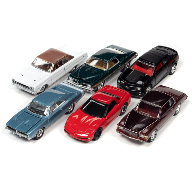 "Muscle Cars USA" 2022 Set A of 6 pieces Release 2 1/64 Diecast Model Cars by Johnny Lightning-Johnny Lightning-ModelCars.com