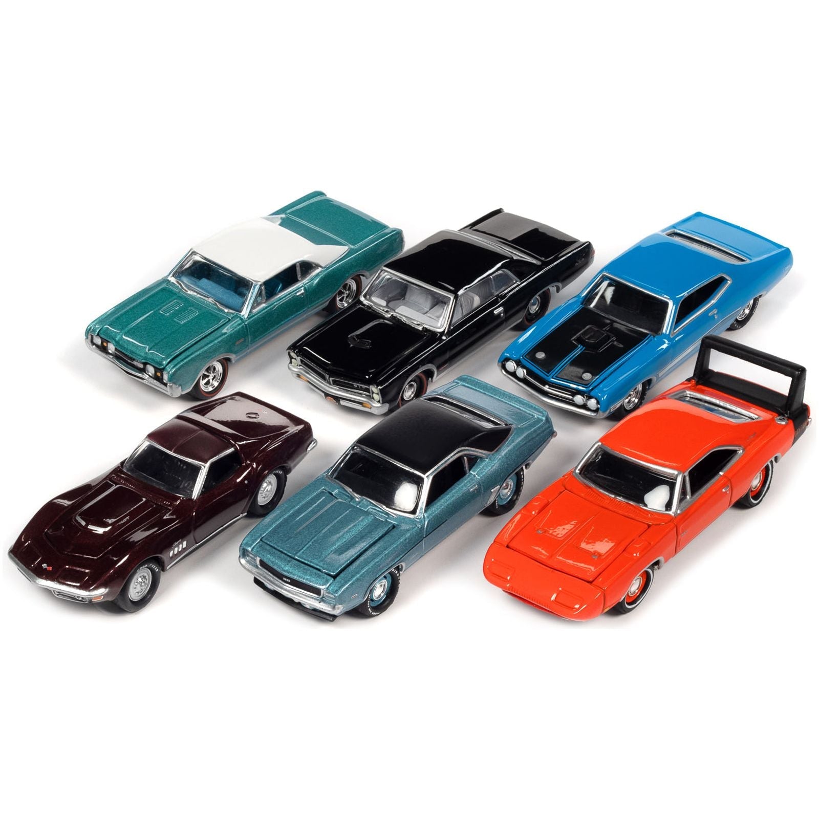 "Muscle Cars USA" 2022 Set A of 6 pieces Release 3 1/64 Diecast Model Cars by Johnny Lightning - Johnny Lightning - ModelCars.com