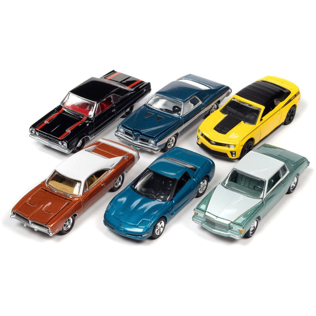 "Muscle Cars USA" 2022 Set B of 6 pieces Release 2 1/64 Diecast Model Cars by Johnny Lightning-Johnny Lightning-ModelCars.com