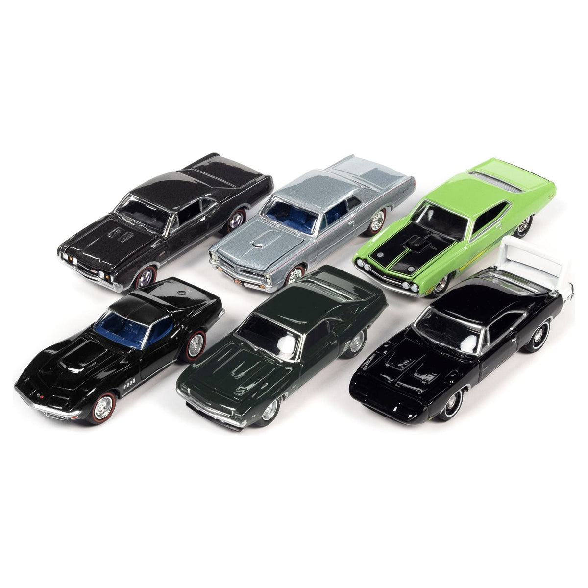 "Muscle Cars USA" 2022 Set B of 6 pieces Release 3 1/64 Diecast Model Cars by Johnny Lightning-Johnny Lightning-ModelCars.com