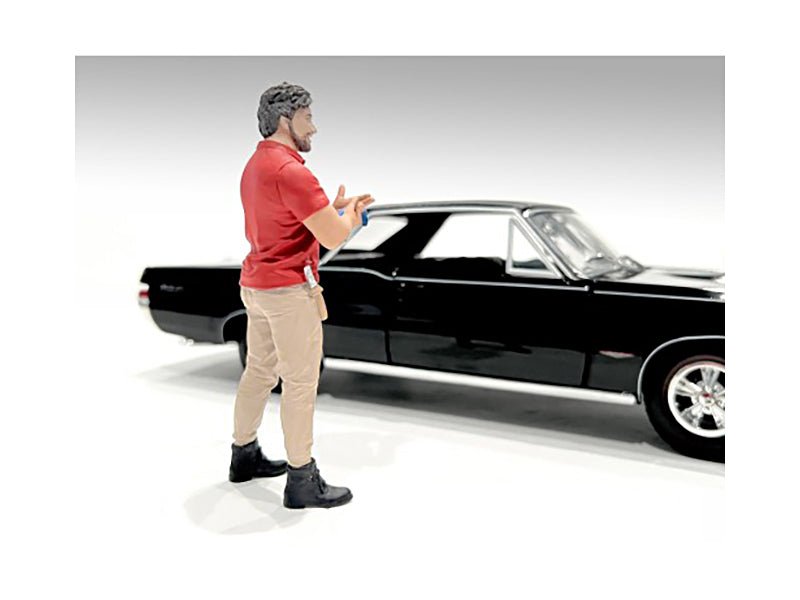 "Muscle Mechanics" Figure #2 for 1/24 Scale Models by American Diorama-American Diorama-ModelCars.com