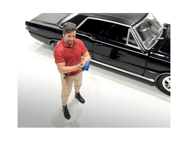 "Muscle Mechanics" Figure #2 for 1/24 Scale Models by American Diorama-American Diorama-ModelCars.com