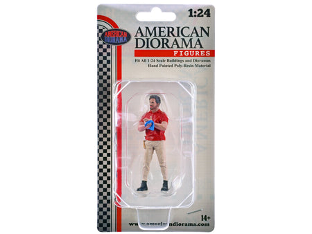 "Muscle Mechanics" Figure #2 for 1/24 Scale Models by American Diorama-American Diorama-ModelCars.com