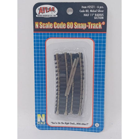 N 1/2 - 11" RAD. CURVED TK - Atlas Track - ModelCars.com