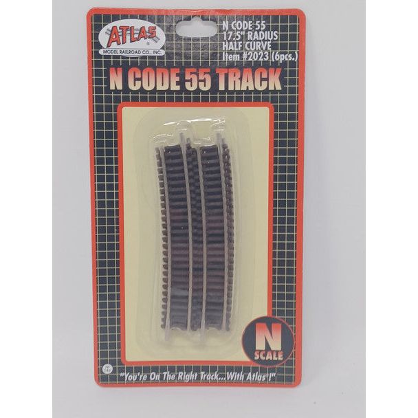 N 17.5" RAD HALF CURVE - Atlas Track - ModelCars.com