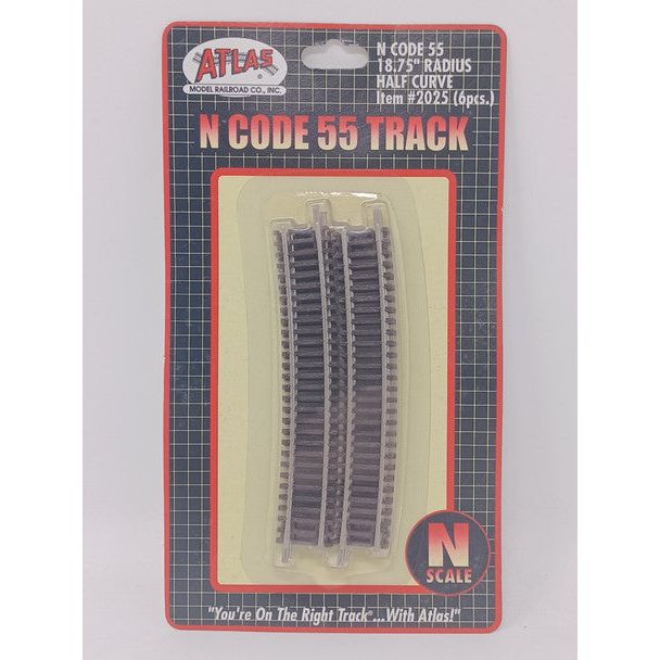 N 18.75" RADIUS HALF CURV - Atlas Track - ModelCars.com