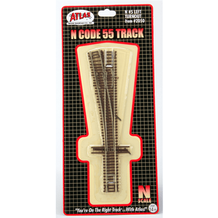 N 5 LEFT TURNOUT - Atlas Track - ModelCars.com