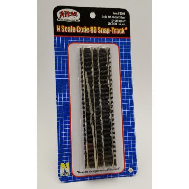 N 5" STRAIGHT TRACK - Atlas Track - ModelCars.com