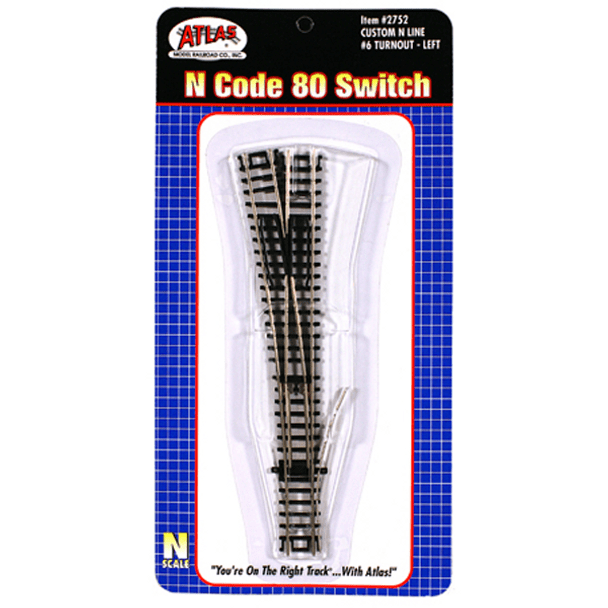 N 6 CUSTOM SWITCH - LEFT - Atlas Track - ModelCars.com