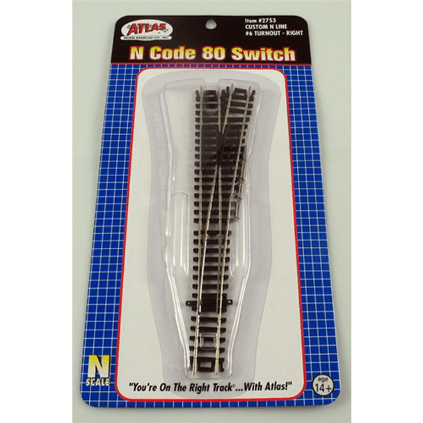 N 6 CUSTOM SWITCH - RIGHT - Atlas Track - ModelCars.com