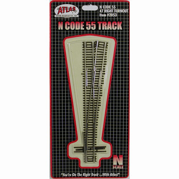 N 7 RIGHT TURNOUT CD 55 - Atlas Track - ModelCars.com