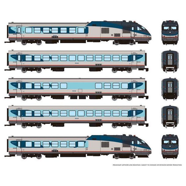 N AMTRAK RLT TURBOLINER - Rapido - ModelCars.com