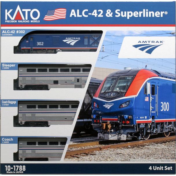 N AMTRK ALC - 12 & 4/PK DCC - Kato - ModelCars.com