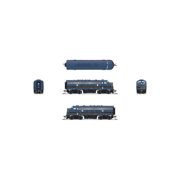 N B&O EMD F7A 4500 B/B/G - Broadway Ltd - ModelCars.com