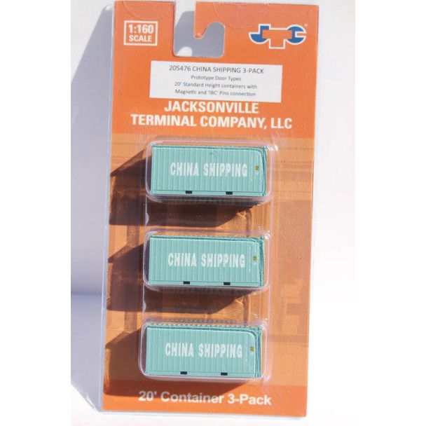 N CS 20' CONTR 205476 3PK - Jacksonville Terminal Co - ModelCars.com