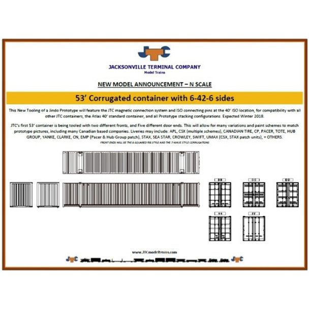 N CSX FADED 6 - 42 - 6 CONT - Jacksonville Terminal Co - ModelCars.com