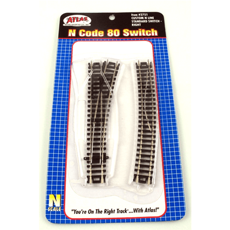 N CUSTOM STD SWITCH - RIGHT - Atlas Track - ModelCars.com