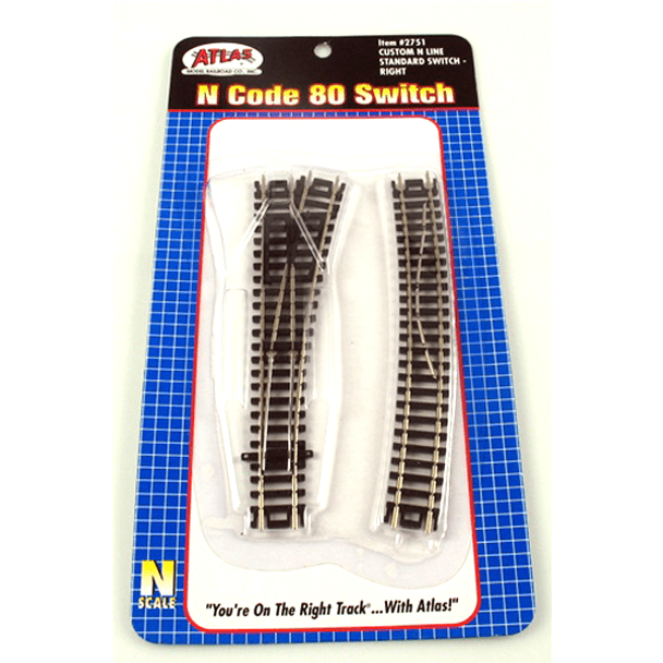 N CUSTOM STD SWITCH - RIGHT - Atlas Track - ModelCars.com