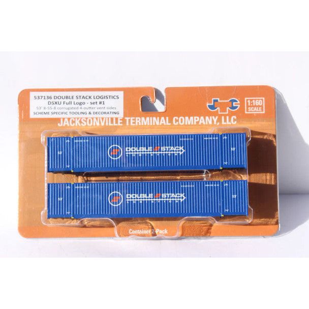 N DSL 53' 8 - 55 - 8 CONT 2PK - Jacksonville Terminal Co - ModelCars.com