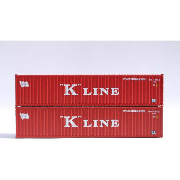 N KLINE KKFU 40'CONT 2PK - Jacksonville Terminal Co - ModelCars.com