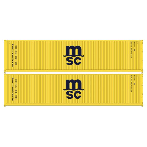 N MSC 40'CONTAINER 2/PK - Kato - ModelCars.com