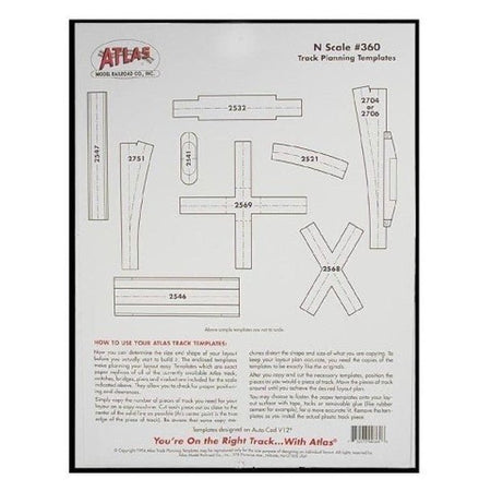 N SCALE PLANNING TEMPLATE - Atlas Track - ModelCars.com