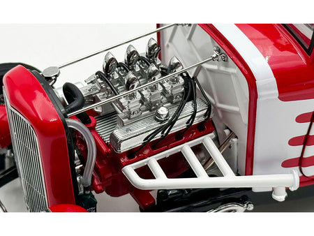 Nailhead Engine Replica from "1932 Ford 3 Window Coupe 'Peppermint Twist'" 1/18 Model by ACME-Acme-ModelCars.com