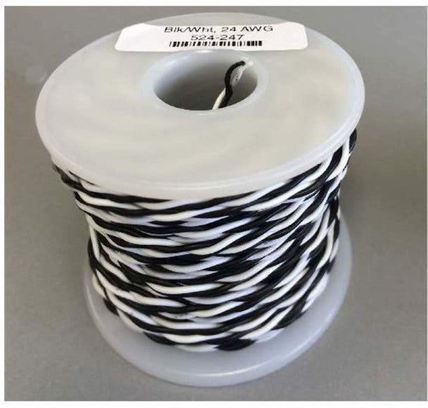 BW SPOOL 24 AWG BLK/WHT       