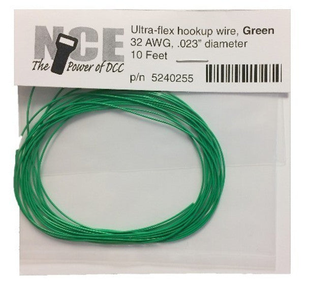 GREEN WIRE 32AWG 10 FT        