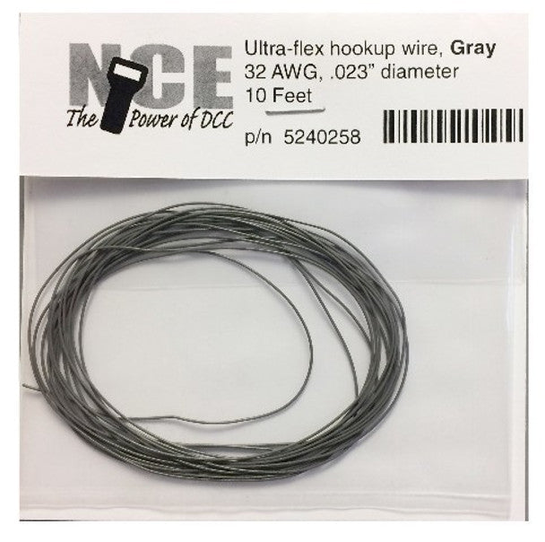 GRAY WIRE 32AWG 10FT          