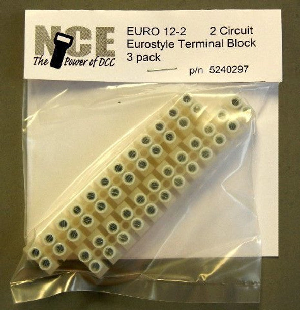 EURO12-2 TERM STRIP 2/PK      