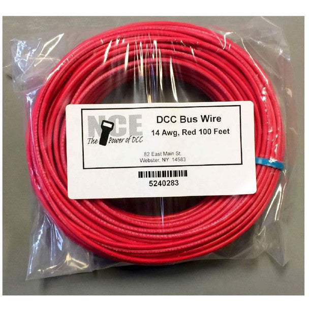 DCC MAIN BUS WIRE RED 50'     