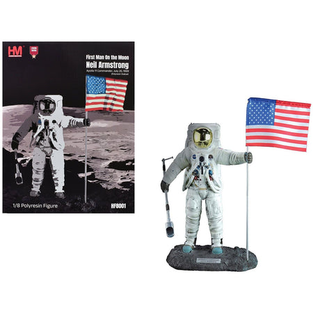 Neil Armstrong "Apollo 11 Commander - First Man On the Moon" Polyresin Statue "Statue Series" 1/8 Scale Model by Hobby Master-Hobby Master-ModelCars.com