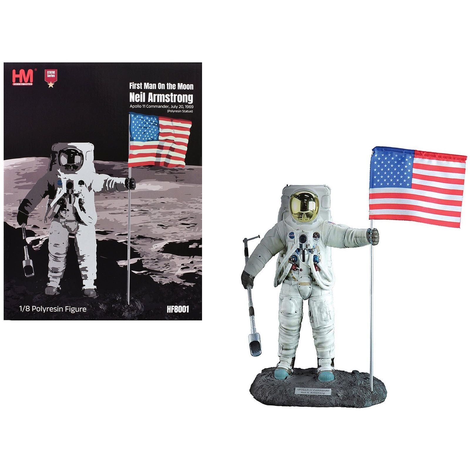 Neil Armstrong "Apollo 11 Commander - First Man On the Moon" Polyresin Statue "Statue Series" 1/8 Scale Model by Hobby Master - Hobby Master - ModelCars.com