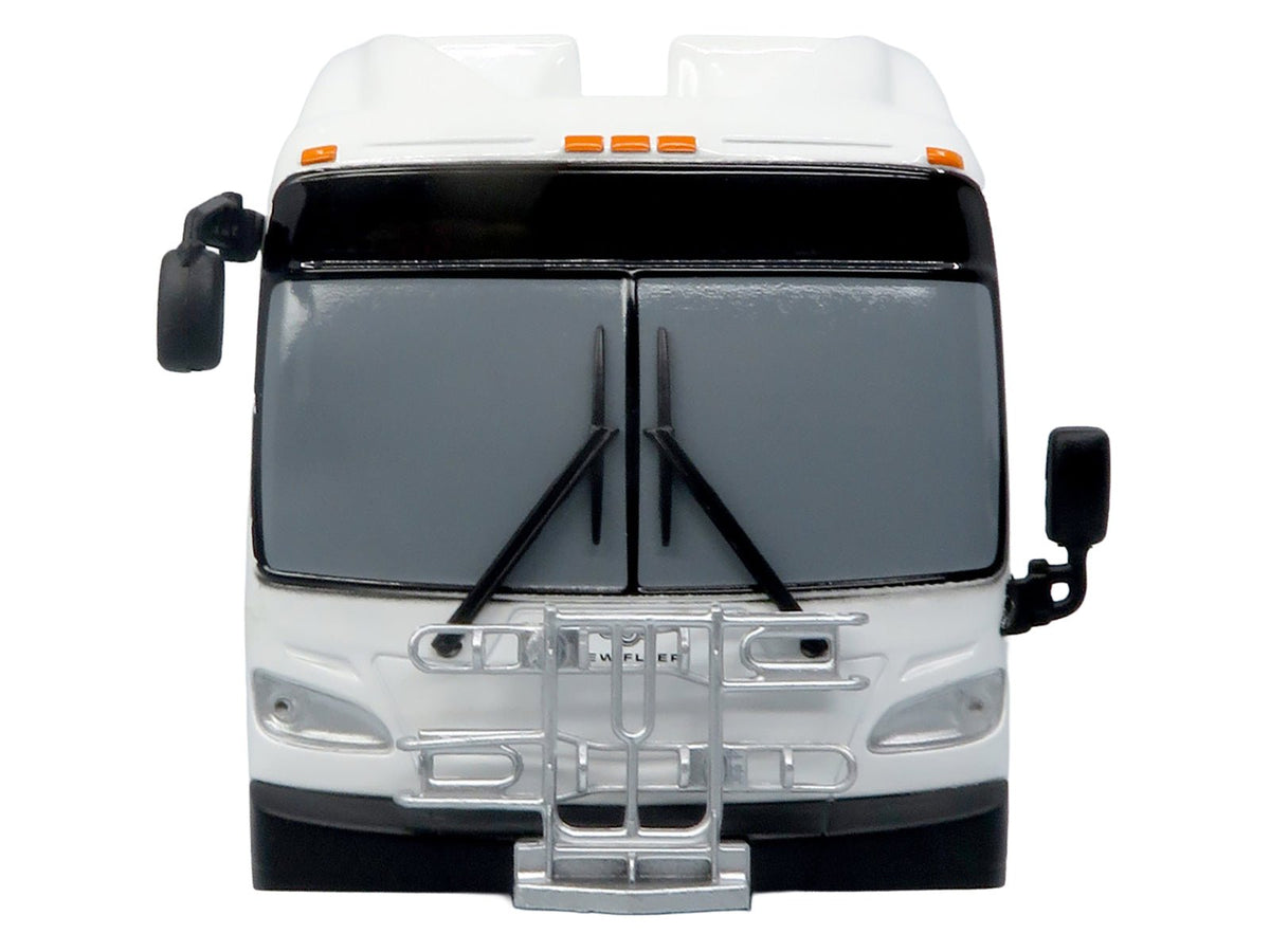 New Flyer Xcelsior Transit Bus Bank White "The Bus & Motorcoach Collection" Limited Edition to 504 Pieces Worldwide 1/43 Model by Iconic Replicas-Iconic Replicas-ModelCars.com