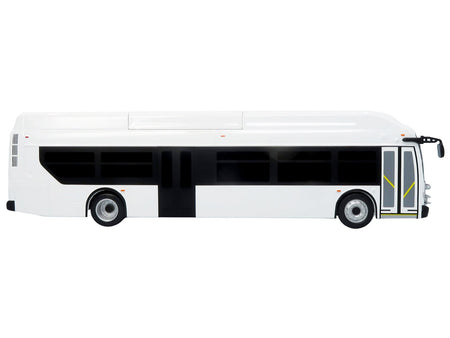 New Flyer Xcelsior Transit Bus Bank White "The Bus & Motorcoach Collection" Limited Edition to 504 Pieces Worldwide 1/43 Model by Iconic Replicas-Iconic Replicas-ModelCars.com